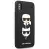 Karl Lagerfeld KLHCI65SAKICKCBK iPhoneXS Max czarny/black hardcase Saffiano Karl&Choupette Head